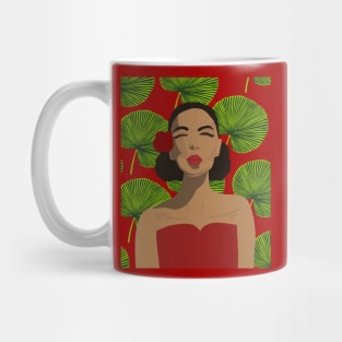 Tropical Rose Woman Mug